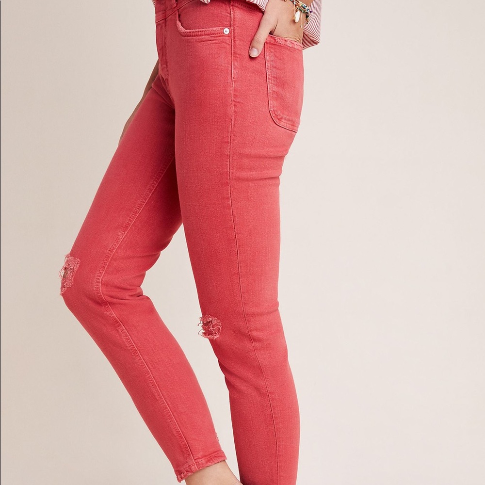 Pilcro Ultra High-Rise Slim Straight Jeans